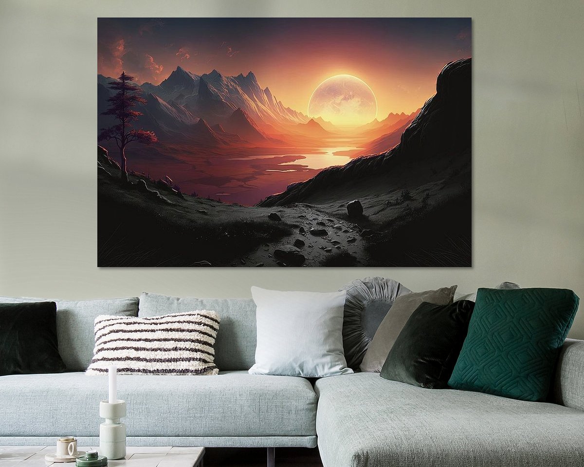 Example of the artwork in a room