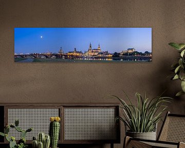 Dresden | Canaletto Uitzicht in de avond van Panorama-Rundblick