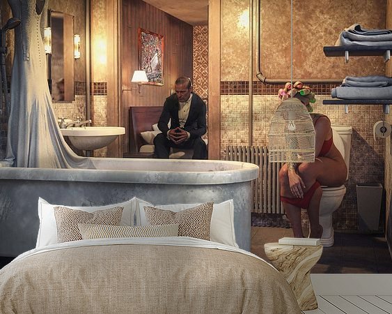 Example of the artwork in a room