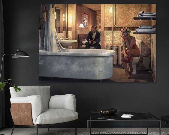 Example of the artwork in a room