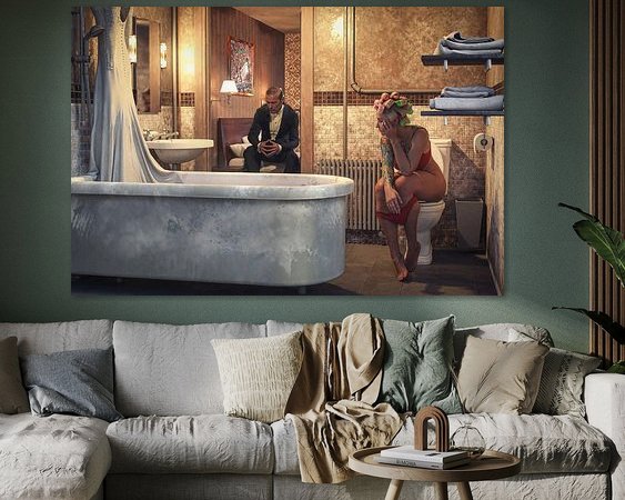 Example of the artwork in a room