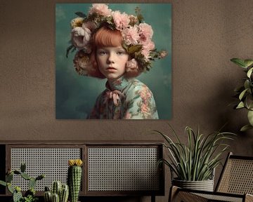 Fine art portrait of a young girl by Carla Van Iersel