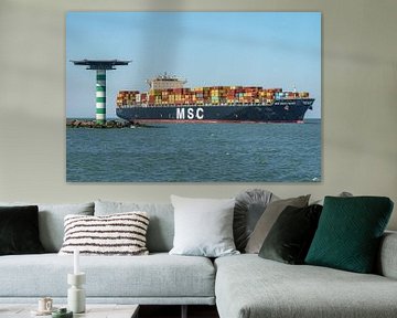 MSC Maria Elena container ship. by Jaap van den Berg