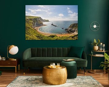 Jurassic Coast - Zonsopgang over de baai bij Durdle Door, Dorset