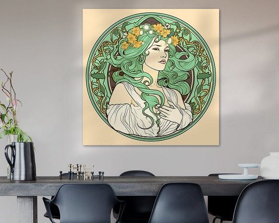 Example of the artwork in a room