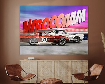 Shelby Mustang vs Corvette Stingray by Theodor Decker