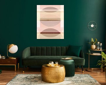 Abstrakte Bauhaus Formen Geometrie Warme Farben von FRESH Fine Art