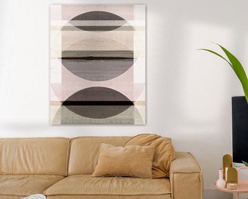 Abstract Bauhaus Shapes Geometry Earth Colours by FRESH Fine Art