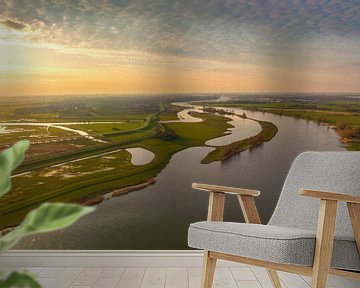 IJssel en Reevediep bij zonsondergang in het voorjaar van Sjoerd van der Wal Fotografie