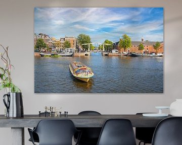 Amsterdamer Grachtenviertel im Sommer von Sjoerd van der Wal Fotografie