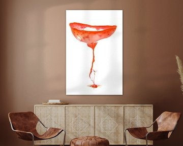 Orange Cocktail Glass van Demitry Schmaloer