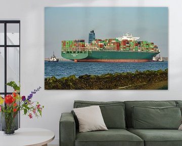 Das Containerschiff Thalassa Mana. von Jaap van den Berg