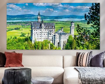 Le château de Neuschwanstein au printemps sur Walter G. Allgöwer