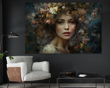 Portret in warme tinten van Carla Van Iersel