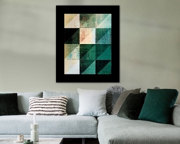Abstract Geometric Shapes Retro by FRESH Fine Art