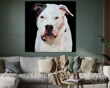 schattige pitbull hond van mshel tyan