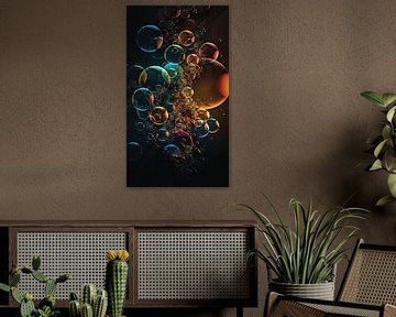 Abstract Digital Bubbles van Harry Stok