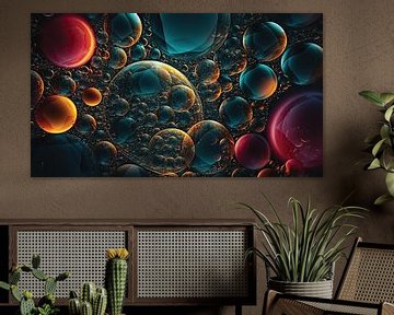 Abstract Digital Bubbles van Harry Stok