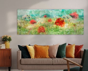Relaxed Poppy field by Sander Van Laar
