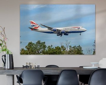 Landende British Airways Boeing 747-400.