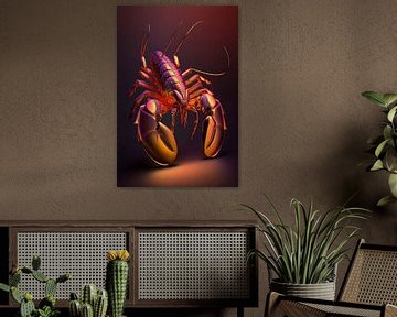 Lobster Luxe - Tough metallic lobster by Marianne Ottemann - OTTI