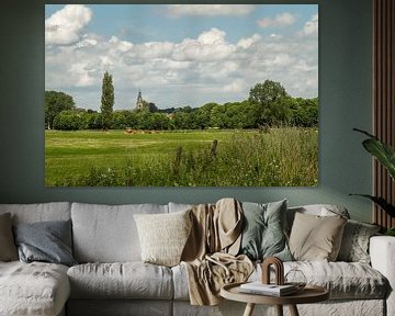 Skyline van Wijlre in Zuid- Limburg van John Kreukniet