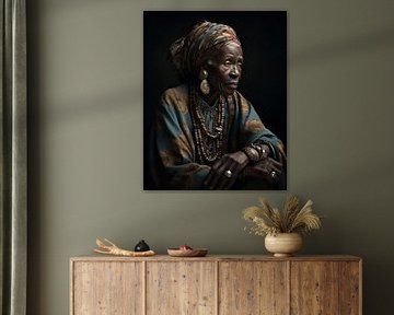 Porträt einer afrikanischen Frau