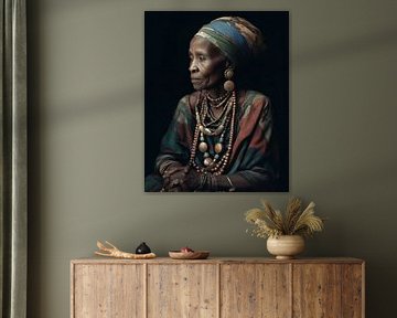 Porträt einer afrikanischen Frau von Carla Van Iersel