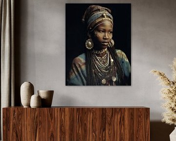Portrait of an African woman by Carla Van Iersel
