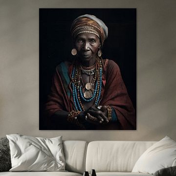Portrait of an African woman by Carla Van Iersel