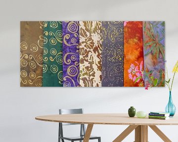 farbiger Textil Muster Hintergrund von Animaflora PicsStock