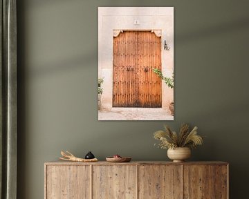 Weathered wooden door in Valldemossa, Mallorca by Milou Emmerik