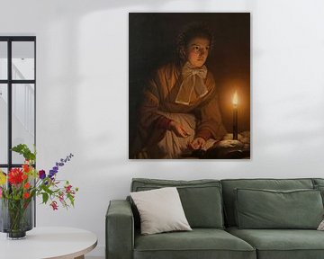 At the candle light, Petrus van Schendel