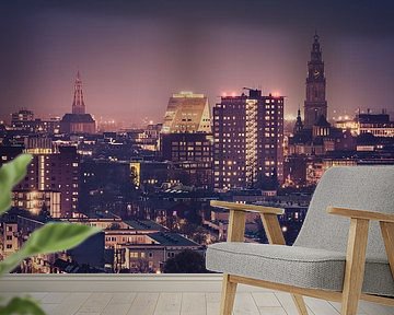 Skyline of the city of Groningen by Henk Meijer Photography