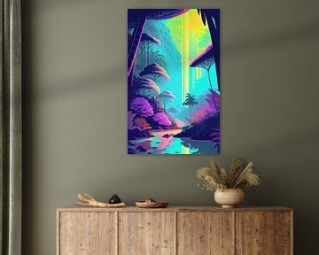 Tropical Forrest neon van Niek Traas