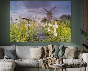 Aarlanderveen - Quadrilatère du moulin - Le moulin inférieur sur Frank Smit Fotografie