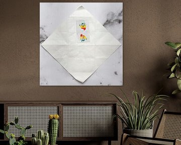 Gnome post Bolivia on marble by Floris Kok