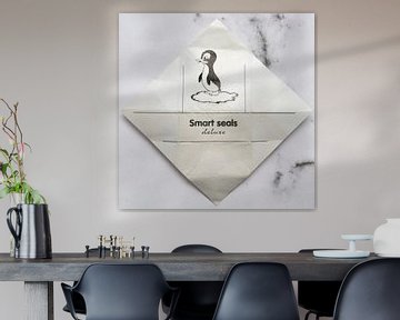 Kabouterpost Smart Seal 2 op marmer van Floris Kok