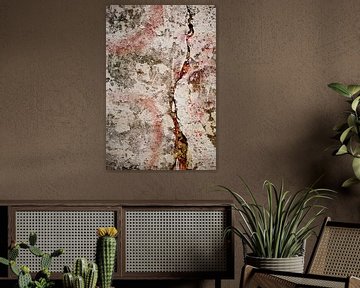 PLASTERED OLD WALL, MODERN ABSTRACT by Petra Terpstra