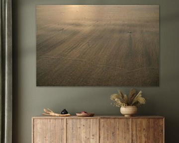 Goud zand in de wind fotoprint van Manja Herrebrugh - Outdoor by Manja