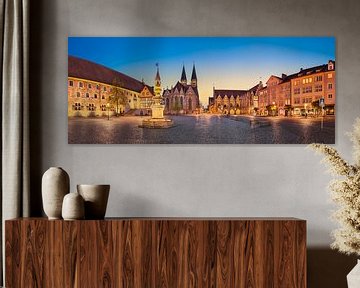 Panorama de l'Altstadtmarkt à Braunschweig sur Michael Abid