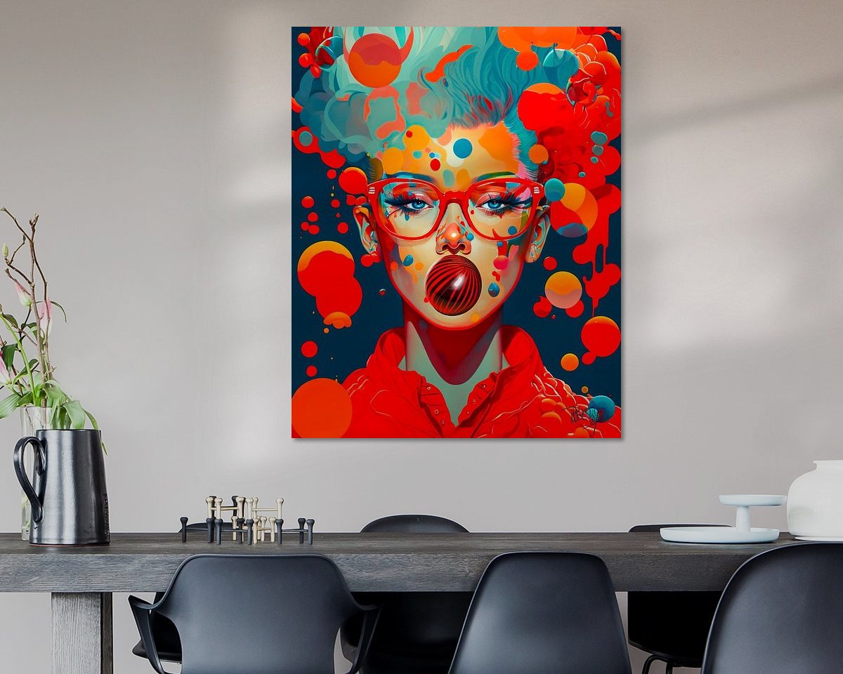Example of the artwork in a room