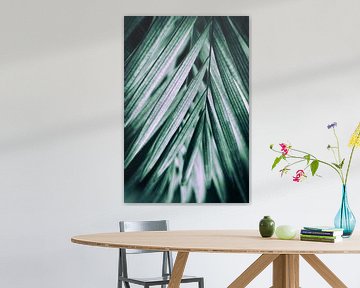 Creatief beeld van een palm blad van Ineke Huizing