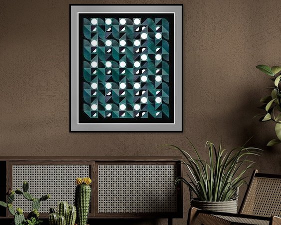Example of the artwork in a room