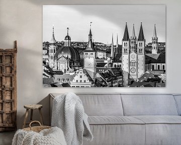 Old Town of Würzburg - Monochrome by Werner Dieterich
