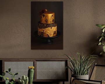 Golden Swirls - A Klimt-Inspired Masterpiece van GᎥรєlค Art Ŧ๏г Y๏ย