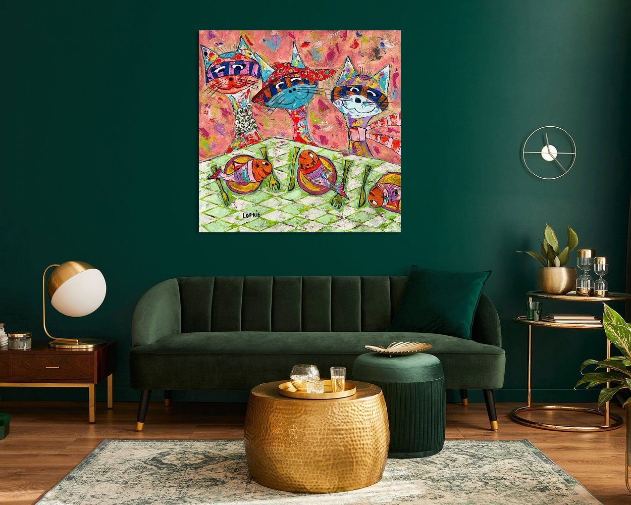Example of the artwork in a room