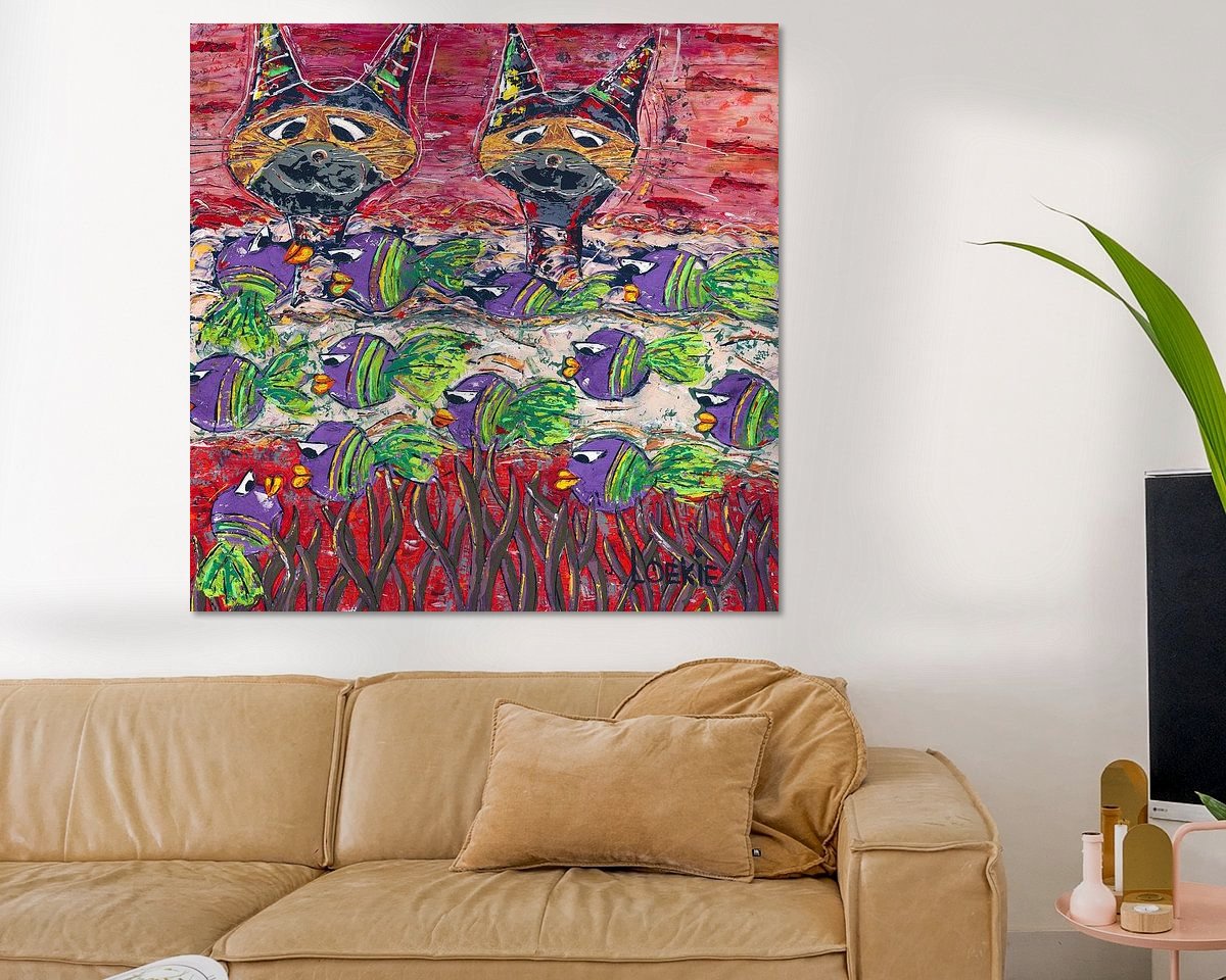 Example of the artwork in a room