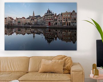 De Spaarne promenade in Haarlem van Manuuu