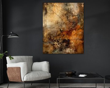 Abstract schilderij "Wabi-sabi" van Studio Allee